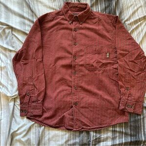 Woolrich Men's Red Plaid Button Down Shirt